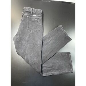 Wrangler Retro Black Bootcut Jeans 36x30 Western Premium Patch Mid Rise Denim